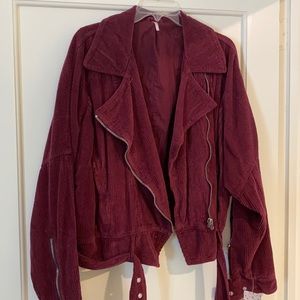 NWT - Women’s Free People Maroon Jacket.